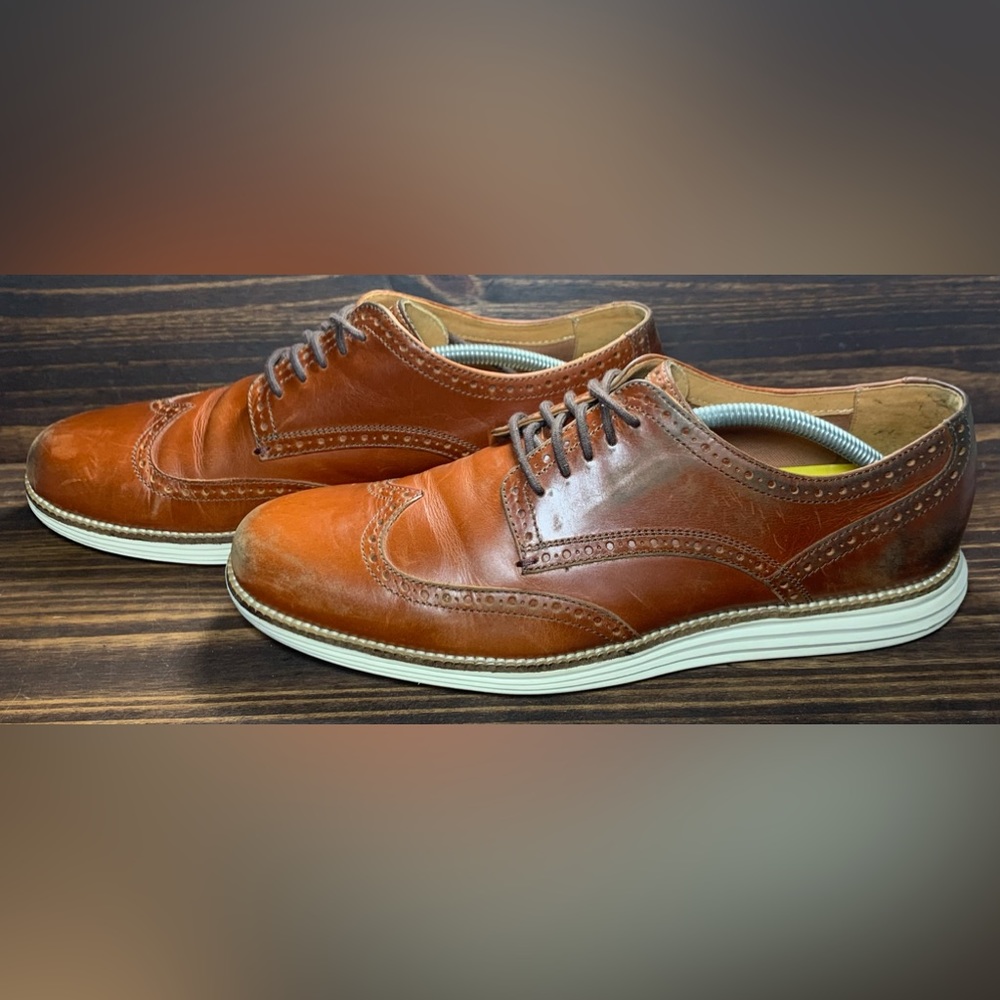 Cole Haan Original Grand Wingtip Oxford Mens Size 11 M Shoes Chestnut Brown